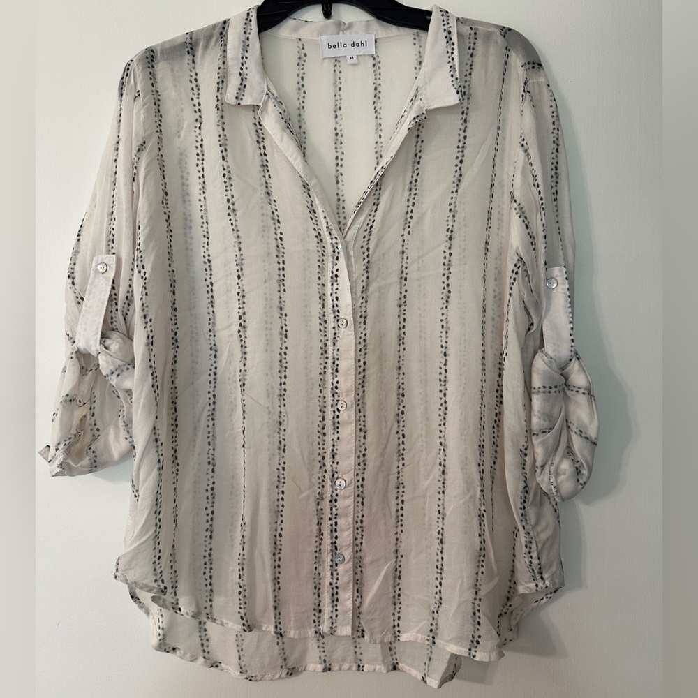 Bella Dahl Striped Button-Up Blouse